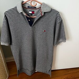 Tommy Hilfiger Men’s Striped Short Sleeved Polo Shirt